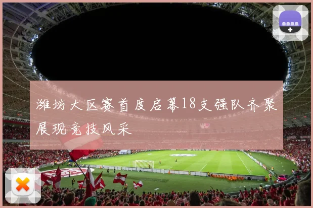 潍坊大区赛首度启幕18支强队齐聚展现竞技风采