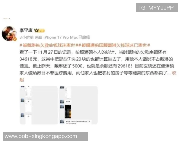 李平康发起行动征集戴琳欠款债权人信息共同维权报警